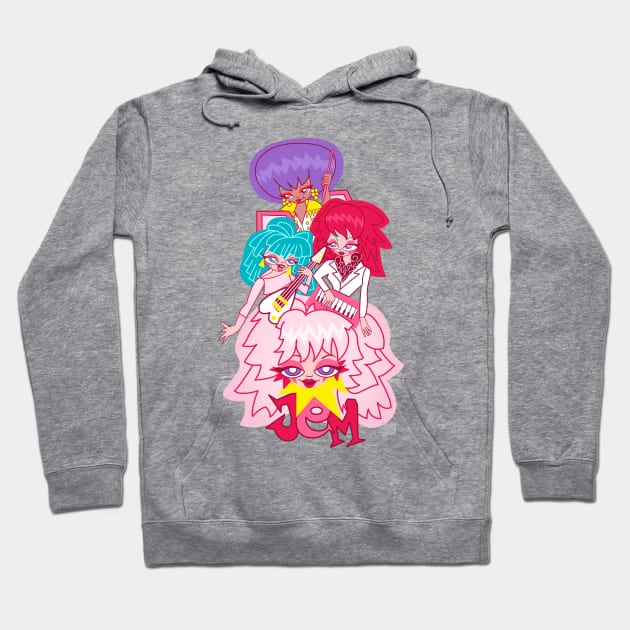 Jem and the Holograms Hoodie by LADYLOVE